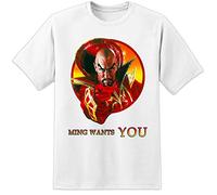 VPJGFL DPX-1 Flash Gordon Ming Want You - Retro Movie Poster T Shirt Ming The Merciless(Medium)