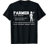 VPJGFL Farmer One of The Few Who Feeds The Many Funny Gift Men T T-Shirts à Manches Courtes Short-Sleeved T-Shirts à Manches Courtes Top(XX-Large)
