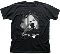 VPJGFL Gown Scary Limbo Time Finn Jake Black Printed Cotton t-T-Shirts à Manches Courtes Black(X-Large)