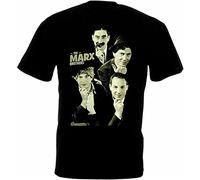 VPJGFL Gown The Marx Brothers v7 T-T-Shirts à Manches Courtes Black(Medium)