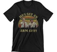 VPJGFL He’s Got an Arm Off Vintage T-T-Shirts à Manches Courtes, Movies Quote Unisex TT-Shirts à Manches Courtes Gifts for Her Black(Medium)