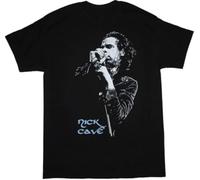 VPJGFL HEFU Nick Cave Microphone Bad Seeds Birthday Party Grinderman S-XXL New Black T-T-Shirts à Manches Courtes(X-Large)