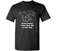 VPJGFL Hoek Damn Shame What They Did to That Dog Mens Outdoor Graphic T-Shirt(X-Large)