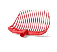 Vplast Fournitures pour Le Cheval Fourchette en Plastique Rouge sans Manche