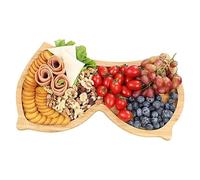 VPlateau Fromage Plateau Tournant bois Plateau Aperitif plateau Charcuterie Pour la Décoration de la maison, Nourriture, Légumes, fruits, Charcuterie, Apéritifs, Planche à Fromage (24 cmx 11,3 cm)