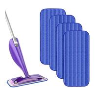 VPLONG Tampons de rechange réutilisables compatibles avec Swiffer Wet Jet et Wet Jet pour balai Swiffer, lingettes de rechange en microfibre humide et sèche pour nettoyage de plancher en bois dur (lot