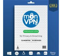 Vpn & Proxy Par Monvpn. Service Vpn Premium Pour Streaming Et Sécurité 2025 ( 1 An / 10 Appareils ). Téléchargement Immédiat.