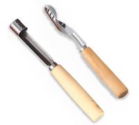 VPOUERY 2 Pièces Évideur de Pommes Dénoyateur à Pomme Vide Pommes Lame en Acier Inoxydable Poirgnée en Polypropylène Accessoires de Cuisine et Maison
