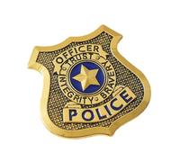 VPOUERY Badge de police avec cordon sur chaîne pour Halloween SWAT FBI