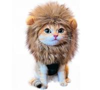 VPOUERY Chapeau de Lion Petit Chien Perruque de Crinière Lion Costume de Crinière de Lion Chien Chat Costume pour Petit Chien Chats Cosplay Costume (Circonférence du Cou dans Les 32cm)