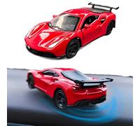 VPOUERY Drift Car Ornement Rotatif-Modèle de Tableau de Bord de Voiture en Alliage-Décoration de véhicule Spin & Follow pour intérieur de Voiture-Cadeau Parfait pour Les Amateurs d Rouge