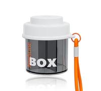 VPOUERY Pilulier Semainier Grand Format, Boîte Rangement Compléments Alimentaires, Anti-humidité, 4 Grands Compartiments