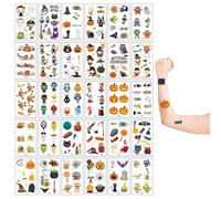 VPOUERY Tatouage Cicatrice d'Halloween,30 pièces 101+ Pièces Tatouage Temporaires Zombie Scars,Horreur Realiste Plaie Vampire Faux Sang Blessure Faux Autocollants pour Halloween Maquillage Cosplay(B)