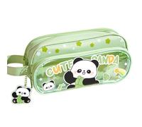 VPOUERY Trousse Wonderwow Legami-trousse legami, Pochette 3 Compartiments avec Porte-Stylo, Poche Transparente et Fermeture Éclair, 22 x 8 x 10 cm, Trousse Scolaire ou Bureau
