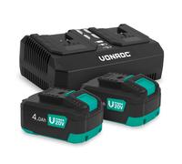 VPower 20V Kit de démarrage | 2x 4.0Ah Batterie & Chargeur rapide double