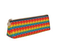 VPPUR Fantastique trousse à crayons avec motif plumes de perroquet avec porte-stylo à fermeture éclair pour outils d'écriture, blanc, One Size