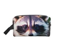 VPPUR Little Raton laveur Sac de rangement à fermeture éclair grande capacité pour produits de toilette et maquillage, blanc, One Size