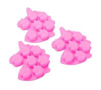 Vpqnee Lot de 3 moules à chocolat en silicone licorne de taille moyenne à 7 cavités pour la fabrication de gommes, bonbons, chocolat, glaçons, gelée, mousse, petit gâteau en forme de licorne