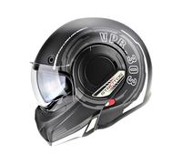 VPR F242 P/J Casque de Moto modulable à Double visière, Casque Jet Crash pour Sports de Course, Tourisme, homologué ECE22.05/22.06 (Revo Blanc, Taille L)
