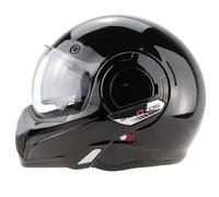 VPR F242 P/J Reverse Flip-Up Motorcycle Helmet - Double Visor Modular Jet Crash Helmet for Racing Sports Touring - Road Legal ECE 22.06 Approved Motorbike Helmets - L
