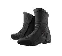 VPR R25 Bottes de moto en cuir imperméables pour homme et femme - CE Amour Moto Biker Rider Sport Touring Chaussures de protection des chevilles antidérapantes Soul Boot, Noir , 44 EU