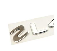 VPVCKMVTVZ 3D ABS Chrome brillant noir lettres coffre de voiture adapté for Mercedes Benz SL43 SL55 R230 SL63 SL65 AMG Logo emblème autocollant accessoires(Glossy Black,SL55)