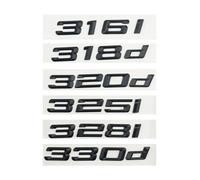 VPVCKMVTVZ Ajustement for BMW 316i 318i 320i 320d 325i 330i 330d 335i 340i E46 E90 E91 F30 G20 lettres de voiture décalcomanies de coffre arrière emblème Badge Logo autocollant(325i)