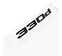 VPVCKMVTVZ Autocollant 3D ABS chromé noir 330i, lettres d'emblème 330d, Badge de coffre arrière de voiture adapté Fit For BMW E46 E90 E91 E30 F30, accessoires de voiture(330d Glossy Black)