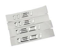 VPVCKMVTVZ Badge autocollant chromé ABS for coffre arrière de voiture, lettres adaptées Fit For BMW 114i 116i 118i 120i 125i 130i 135i 140i, emblème de Logo F20 E87, accessoires(120i)