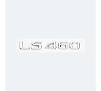 VPVCKMVTVZ Convient for Lexus LS LS350 LS400 LS460 LS460L LS500h LS600h LS600 coffre de voiture ABS lettres chromées Logos Badge emblème autocollants de style(Silver,LS 460)
