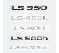 VPVCKMVTVZ Convient for Lexus LS LS350 LS400 LS460 LS460L LS500h LS600h LS600 coffre de voiture ABS lettres chromées Logos Badge emblème autocollants de style(Black,LS 400)