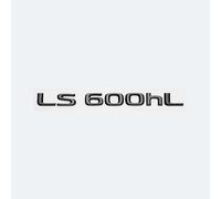 VPVCKMVTVZ Convient for Lexus LS LS350 LS400 LS460 LS460L LS500h LS600h LS600 coffre de voiture ABS lettres chromées Logos Badge emblème autocollants de style(Black,LS600hL)