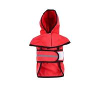 VPVCKMVTVZ Fournitures for Animaux de Compagnie avec Bande réfléchissante Chien imperméable à Capuche Coupe-Vent Chien Veste de Pluie Couleurs Vives imperméable Chien Manteaux en Plein air(Red,3XL)