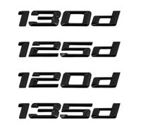 VPVCKMVTVZ Lettres chromées 120d 130d 125d 135d 118d adaptées Fit For BMW série 1 E87 E81 E82 E87 E88 F20 F21, emblème arrière de coffre de voiture, Logo autocollant(Silver,120d)