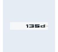 VPVCKMVTVZ Lettres et chiffres 3D noirs brillants M340d M240d M235d M140d M135d, emblème adapté Fit For BMW F30 F31 F35 F40 F46 G42 G20, autocollant de coffre de voiture(135d)