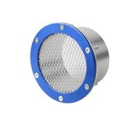 VPVLDYUME Tuyau d'air D'admission Couvercle D'admission d'air Universel Alliage D'aluminium Accessoires Automobiles Grille Tuyau D'admission Automobile Tuyère D'entrée pour Prise(Blue)