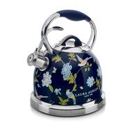 VQ Laura Ashley Bouilloire Induction 2,5L Elveden Navy | Sifflante Ébullition Rapide, pour Plaque à Gaz, Induction ou Autres Cuisinières, Bouton-Poussoir