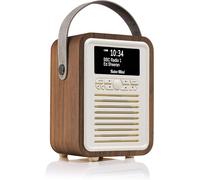 VQ Retro Mini Radio DAB+/FM Bluetooth Réveil USB Casque Secteur/Batterie Noir