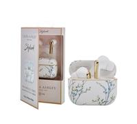 VQ Skylark TWS Ecouteurs sans Fil - Annulation de Bruit Améliorée (ENC) Ecouteurs Bluetooth 5.4 avec Lecture de 10 Heures et Sauvegarde de L'étui de 48 Heures Temps - Laura Ashley Pussy Willow White