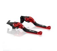 VQLDPX Accessoires Levier d'embrayage De Frein Moto pour Suzuki Bandit 650S 15 GSF 600S 250 1996-2007 Leviers d'embrayage De Frein Réglables Pliants Extensibles Pièces(Rouge)