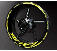 VQLDPX Autocollant De Roue De Moto pour Yamaha YZF-R7 YZFR7 YZF R7 2019-2024 Autocollant De Jante Autocollants De Moyeu De Roue Autocollants pour moyeux de Roues de Moto(Couleur2)