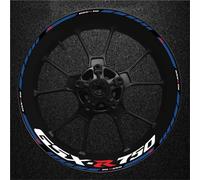 VQLDPX Autocollants Réfléchissants pour Jantes De Moto pour Suzuki Gsxr750 Gsxr 750 Autocollant pour Moyeu De Roue Autocollant De Roue Autocollants pour Roues de Moto(Couleur 3)