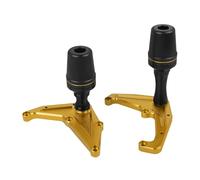 VQLDPX Barre de Protection Cadre De Moto Curseur Crash Pad pour Ho&NDA MSX125 MSX 125 GROM 2022-2024 Protection Contre Les Chutes Protecteur De Moteur CNC(Gold)