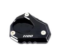 VQLDPX Extension Coussinet De Pied De Béquille De Moto, pour Kawasaki, pour NINJA1100SX, pour Ninja 1100SX, pour NINJA1100 SX 2025 Agrandisseur de béquille latérale(Noir)