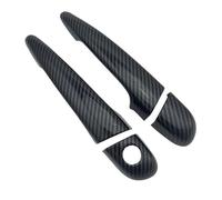 VQLDPX Housses Poignée Porte Garniture De Poignée Porte Extérieure Pour BMW Série 3 E46 330ci (1996-2005) - Conduite À Gauche Décoration Aspect Fibre Carbone Décorative Extérieure Voiture