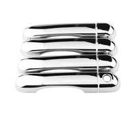 VQLDPX Housses Poignée Porte Garniture De Poignée Porte Pour Jeep Pour Renegade 2014-2019 Modèles Et Autocollants Extérieurs Chrome Décorative Extérieure Voiture(1 holes)