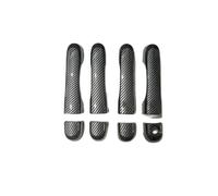 VQLDPX Housses Poignée Porte Garniture De Poignée Porte Pour Jeep Pour Renegade 2015-2021 Protection Moulure Extérieur Aspect Fibre Carbone Chromé Décorative Extérieure Voiture(Couleur 1)