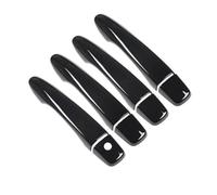 VQLDPX Housses Poignée Porte Garniture De Poignée Porte Pour Nissan Pour Murano Z52 (2015-2021) Décoration Noir Brillant 2016 2017 2018 2019 2020 Décorative Extérieure Voiture(Noir 1)