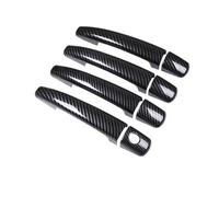VQLDPX Housses Poignée Porte Garniture De Poignée Porte Pour Peugeot Pour Expert Pour Tepee 2007-2015 Autocollants Décoratifs Coque Protection 1/2 Trou Serrure Décorative Extérieure Voiture(Noir 1)