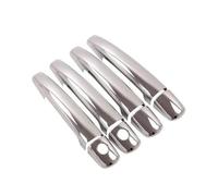 VQLDPX Housses Poignée Porte Garniture De Poignée Porte Pour Peugeot Pour Expert Pour Tepee 2007-2015 Autocollants Décoratifs Coque Protection 1/2 Trou Serrure Décorative Extérieure Voiture(Argent 2)